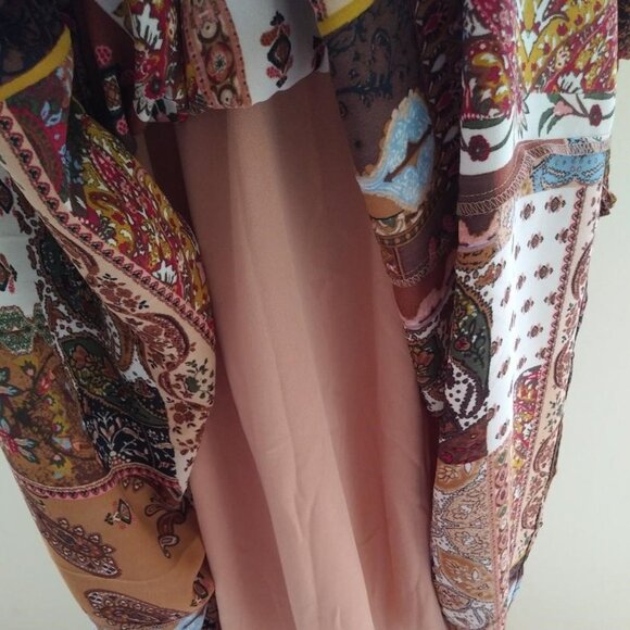 TAHARI Patchwork Midi Dress - Picture 7 of 10